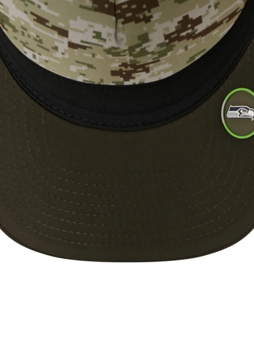 New Era Olive and Dark Olive Seattle Seahawks Cap